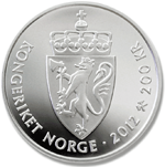 Commemorative silver coin reverse