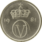 10-øremynt, kobbernikkel 10-øremynt, kobbernikkel