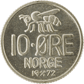 10-øremynt, kobbernikkel 10-øremynt, kobbernikkel
