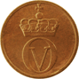 1-øremynt, bronse 1-øremynt, bronse