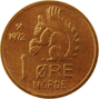 1-øremynt, bronse 1-øremynt, bronse
