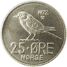 25-øremynt, kobbernikkel 25-øremynt, kobbernikkel
