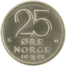 25-øremynt, kobbernikkel 25-øremynt, kobbernikkel