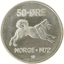 50-øremynt, kobbernikkel 50-øremynt, kobbernikkel