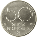 50-øremynt, kobbernikkel 50-øremynt, kobbernikkel