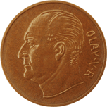 5-øremynt, bronse 5-øremynt, bronse