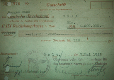 Grønn sjekk mot okkupasjonskontoen