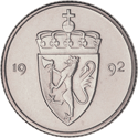 50-øre coin, cupro-nickel 50-øre coin, cupro-nickel