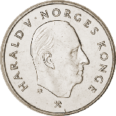 5-krone coin, cupro-nickel