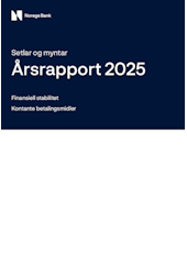 Forsidebilde av publikasjonen Årsrapport for setlar og myntar 2025