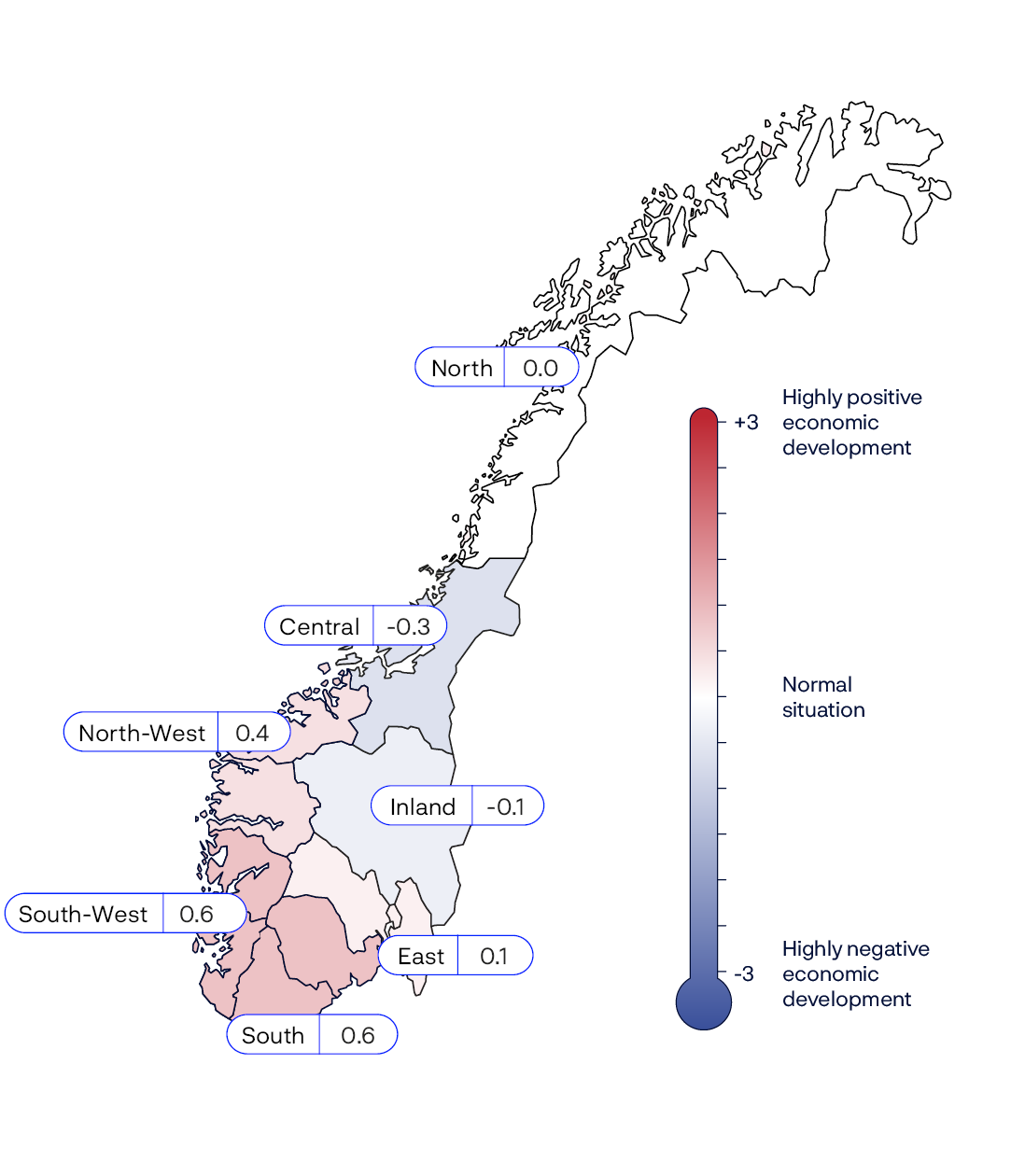 North: 0.0
Central: -0.3
Inland: -0.1
East: +0.1
South: +0.6
South-West: +0.6
North-West: +0.4