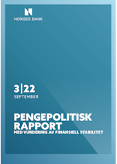 Forsidebilde av publikasjonen Pengepolitisk rapport med vurdering av finansiell stabilitet 3/2022