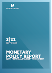 Coverimage of the publication Monetary Policy Report with financial stability assessment 3/2022