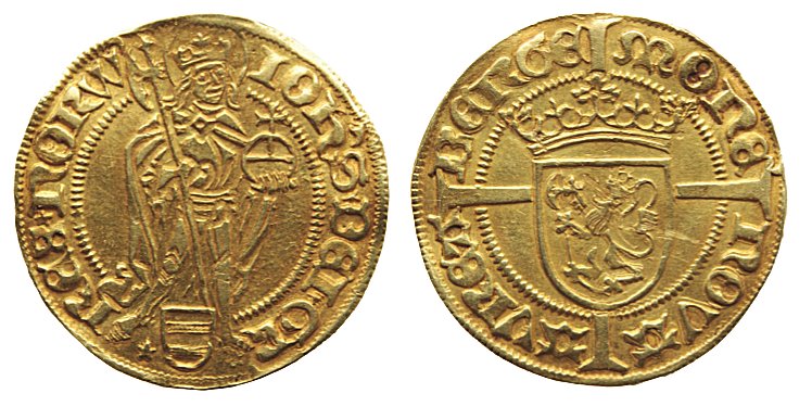 Gullmynt fra kong Hans tid