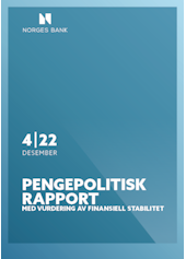 Forsidebilde av publikasjonen Pengepolitisk rapport med vurdering av finansiell stabilitet 4/2022