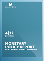 Coverimage of the publication Monetary Policy Report with financial stability assessment 4/2022