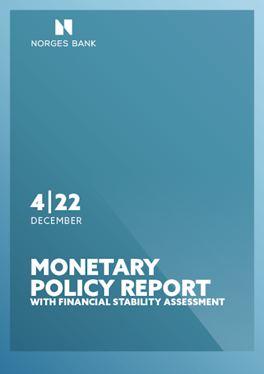 Coverimage of the publication Monetary Policy Report with financial stability assessment 4/2022