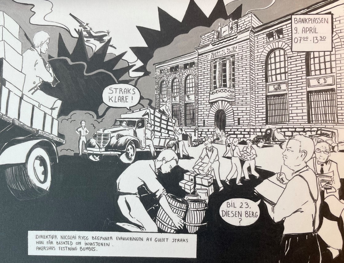 Evakueringen av seddelgullet 9. april 1940