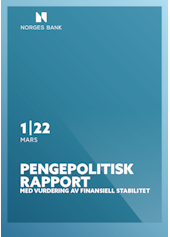 Forsidebilde av publikasjonen Pengepolitisk rapport med vurdering av finansiell stabilitet 1/2022