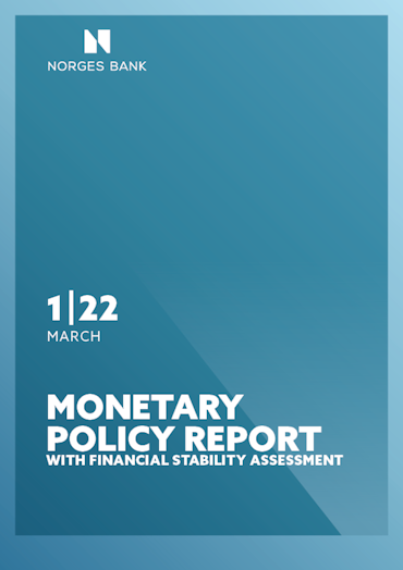 Coverimage of the publication Monetary Policy Report with financial stability assessment 1/2022