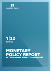 Coverimage of the publication Monetary Policy Report with financial stability assessment 1/2022