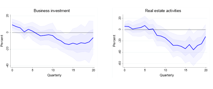 Line chart: Business investment

