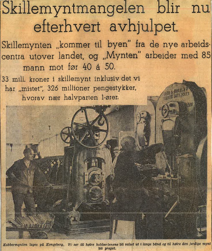 Storproduksjon av kobbermynt