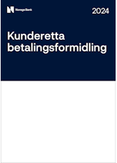 Forsidebilde av publikasjonen Kunderetta betalingsformidling 2024