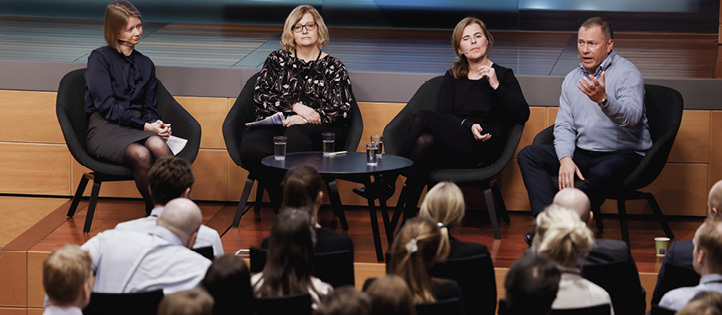 A packed auditorium and lively debate at Norges Bank’s event to mark International Woman’s Day and discuss the #BreakTheBias theme.