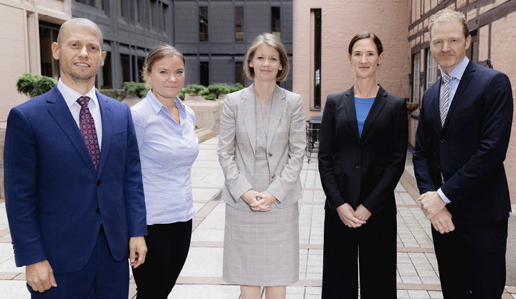 Frå venstre: Øystein Børsum, Ingvild Almås, Ida Wolden Bache, Jeanette Fjære-Lindkjenn og Pål Longva.
