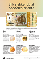 Plakat ekte seddel