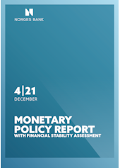 Coverimage of the publication Monetary Policy Report with financial stability assessment 4/2021
