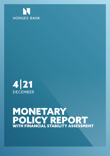 Coverimage of the publication Monetary Policy Report with financial stability assessment 4/2021