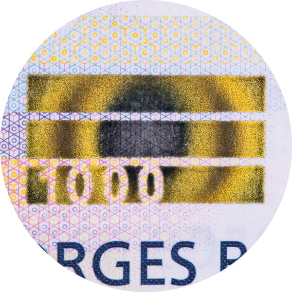 Norway 1,000 krone floating ring detail