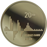 Minnemynt Norges Bank 200 år revers