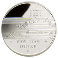 100-krone minnemynt 2005, revers