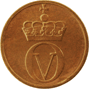 1-øre coin, bronze