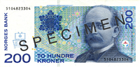 200-krone note, non-upgraded