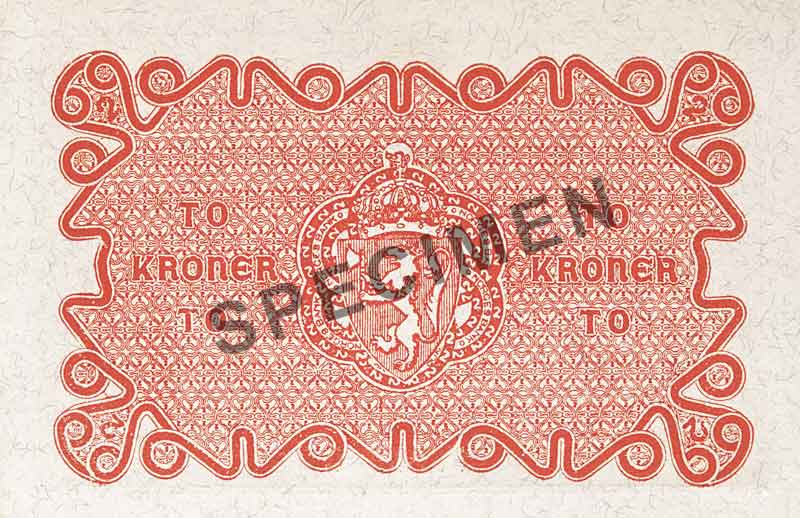 2-krone note, reverse