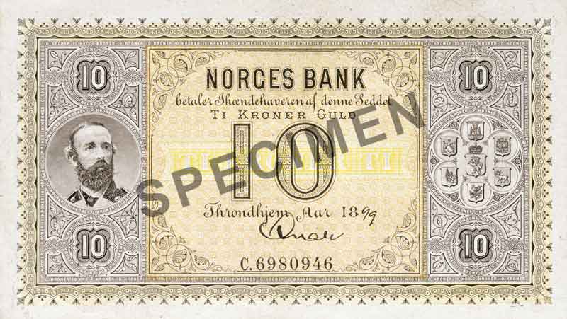 10-krone note, obverse 10-krone note, obverse