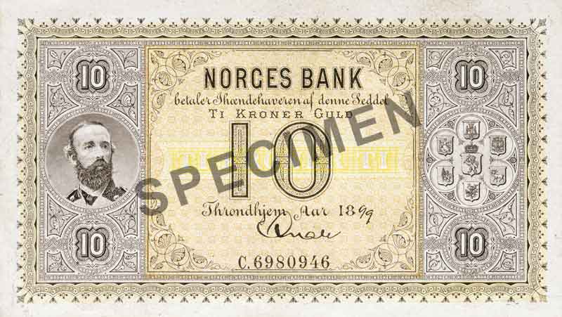 10-kroneseddel, forside