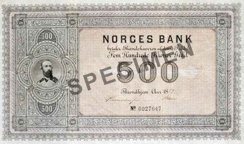 500-krone note, obverse 500-krone note, obverse