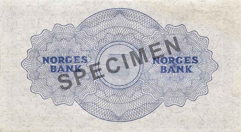 5-krone note, reverse