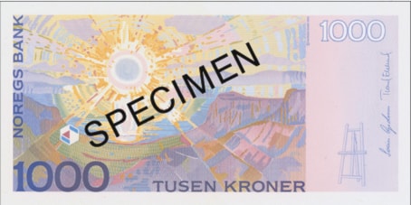1000 kroner bakside