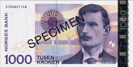1000 kroner forside