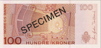 100 kroner bakside